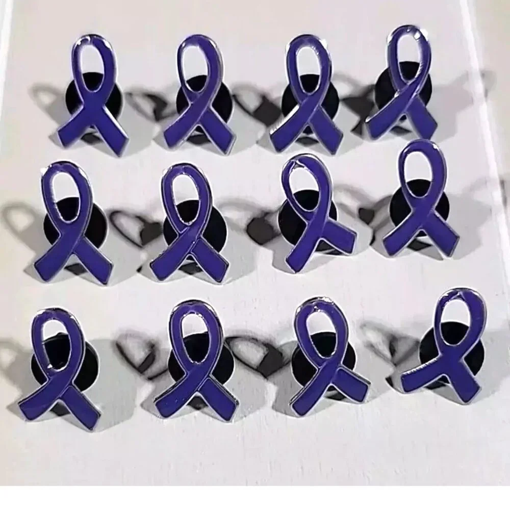 12 Pins Purple Ribbon Tac Pin Cancer Awareness Event Giveaways Relay for Life
